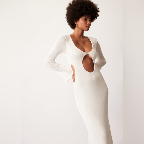 NWOT Savannah Morrow Gardenia Maxi Dress in Ivory - Picture 6 of 12